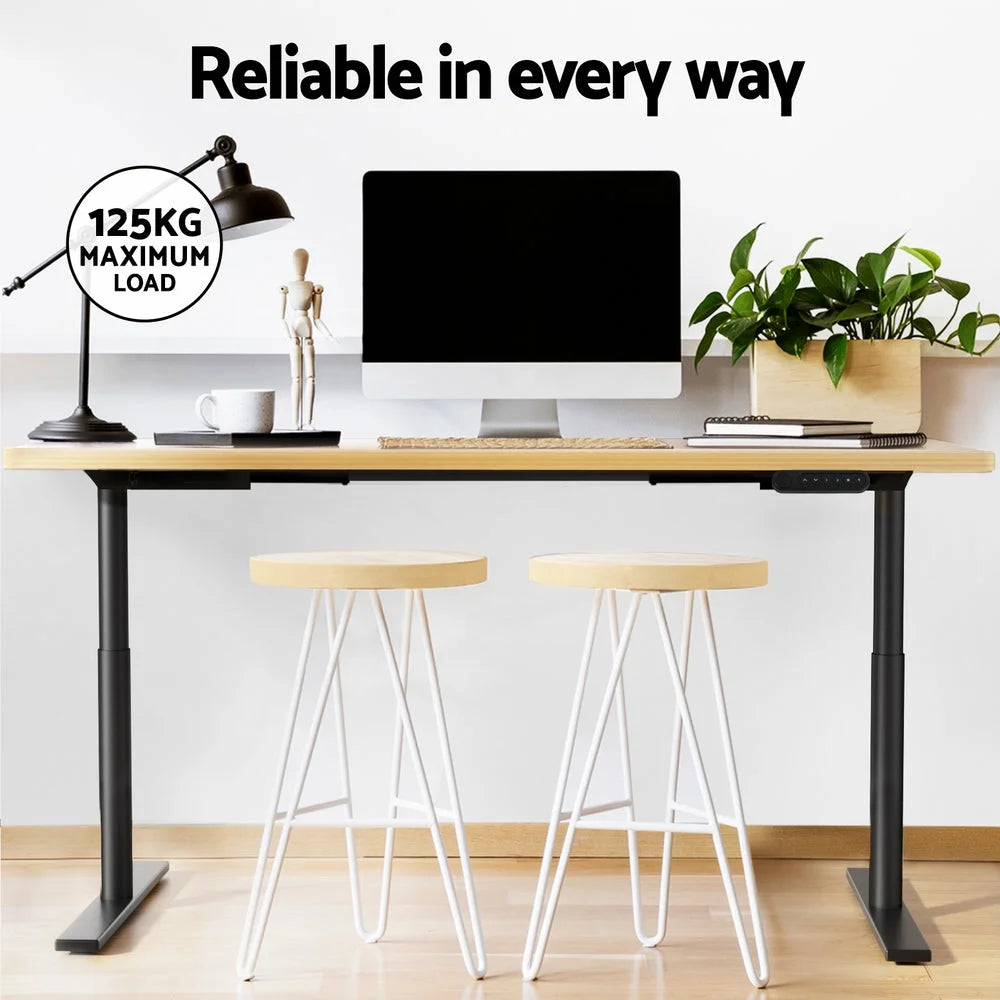 Standing Desk Motorized Dual Motor 120CM - White Oak