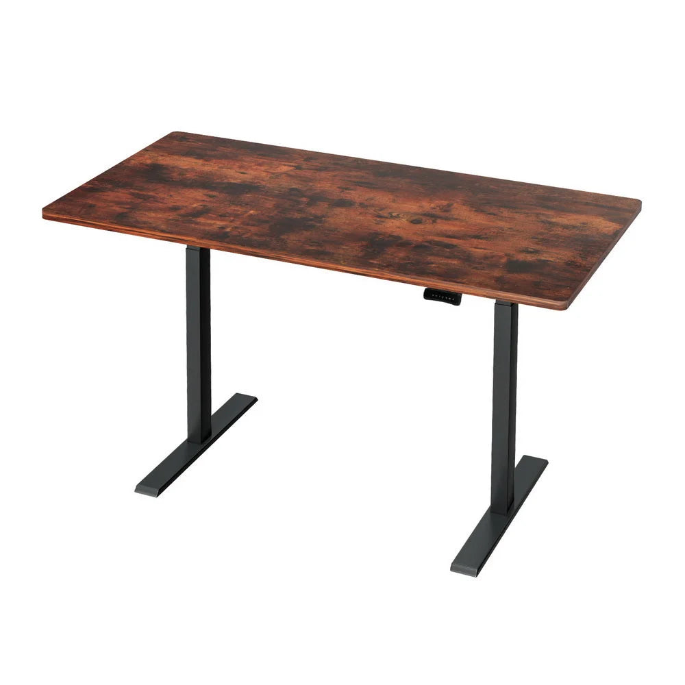 Standing Desk Motorized Dual Motor 140CM - Rustic Brown