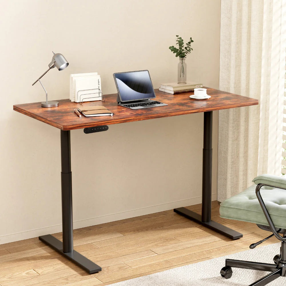 Standing Desk Motorized Dual Motor 140CM - Rustic Brown