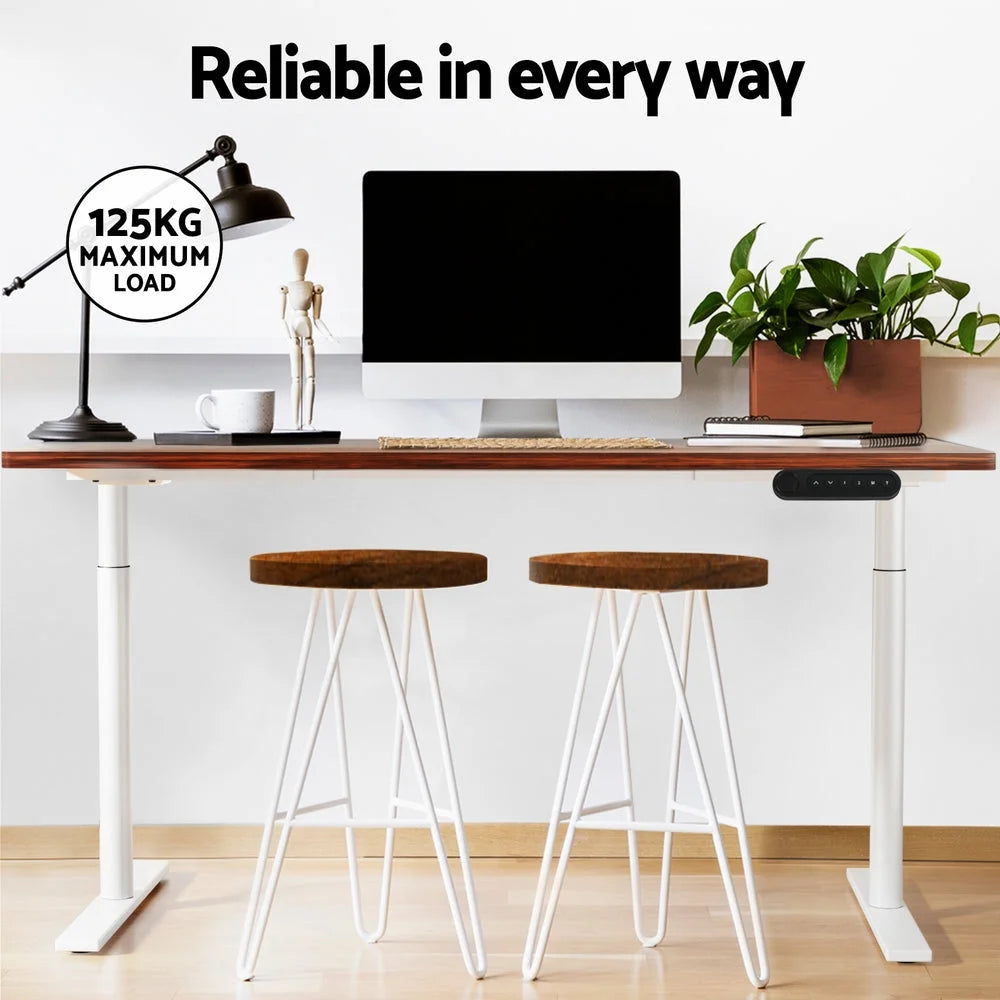 Standing Desk Motorized Dual Motor 140CM - Rustic Brown