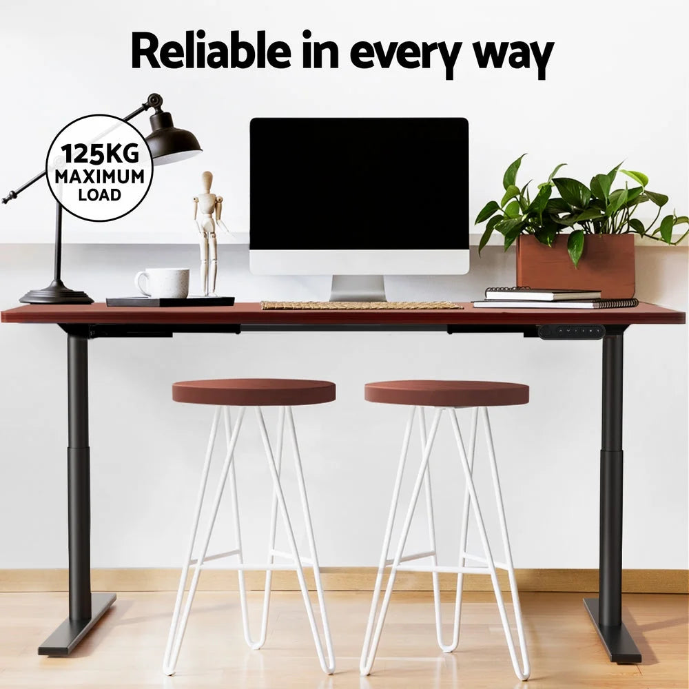 Standing Desk Motorized Dual Motor 140CM - Walnut