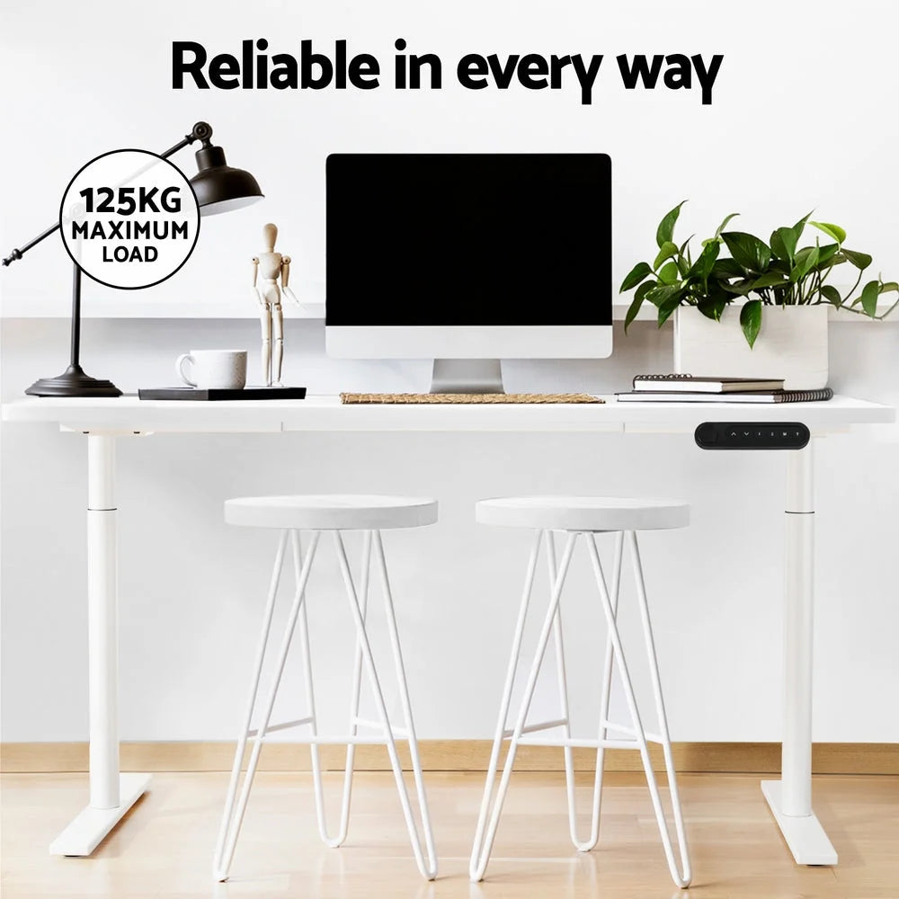Standing Desk Motorized Dual Motor 140CM - White