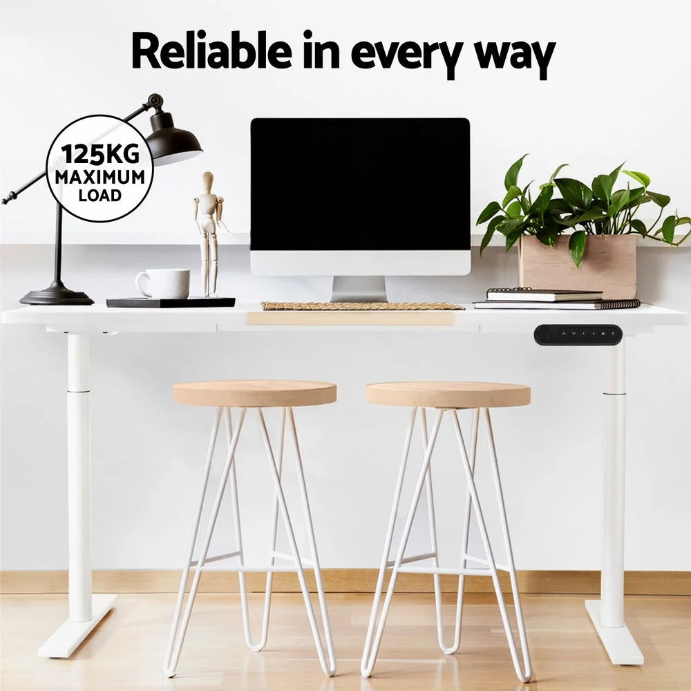 Standing Desk Motorized Dual Motor Splice 120CM - White