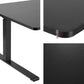Standing Desk Motorized L-Shape 160CM - Black - Furniture