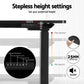 Standing Desk Motorized L-Shape 160CM - Black - Furniture