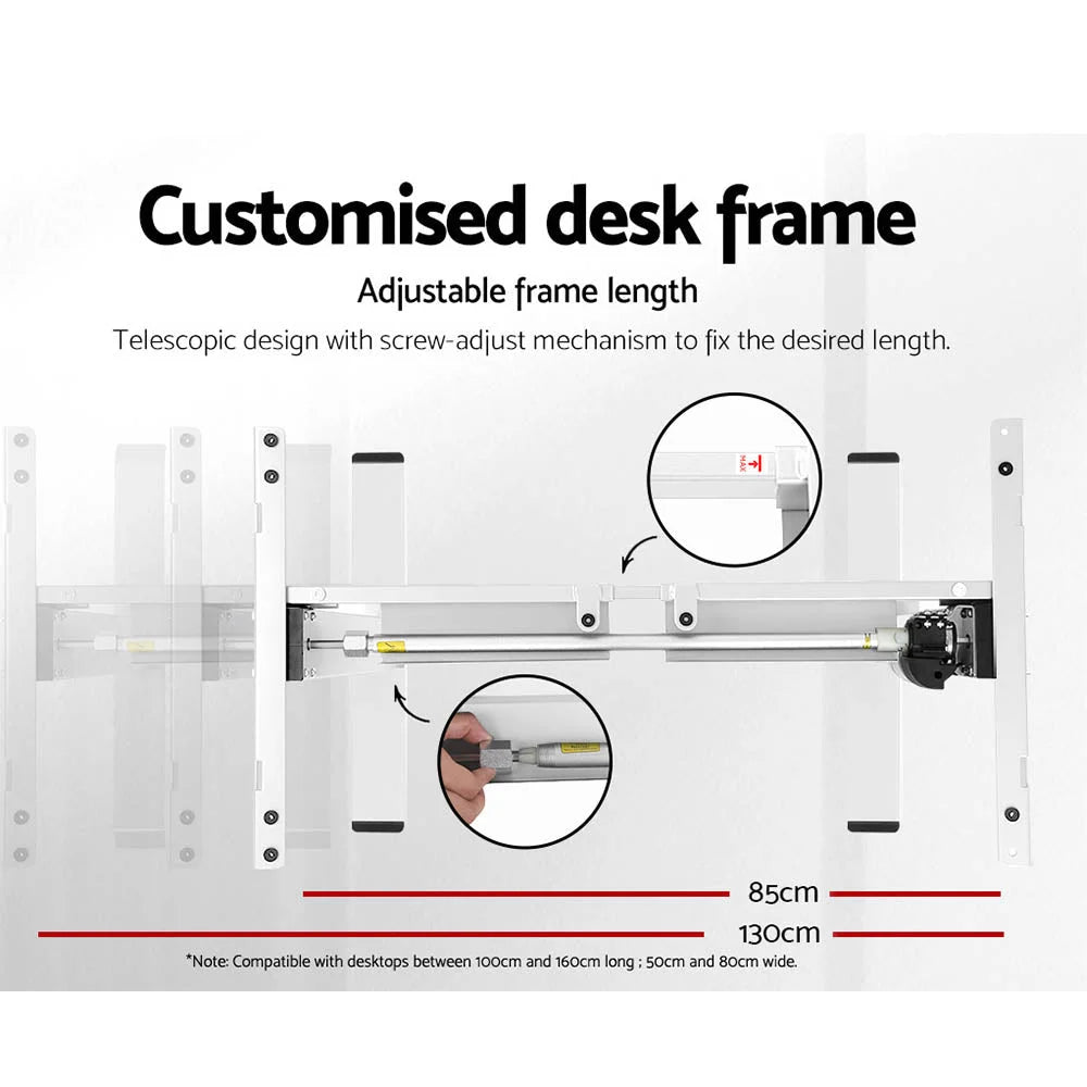 Standing Desk Motorized Sit-Stand 120CM - Black