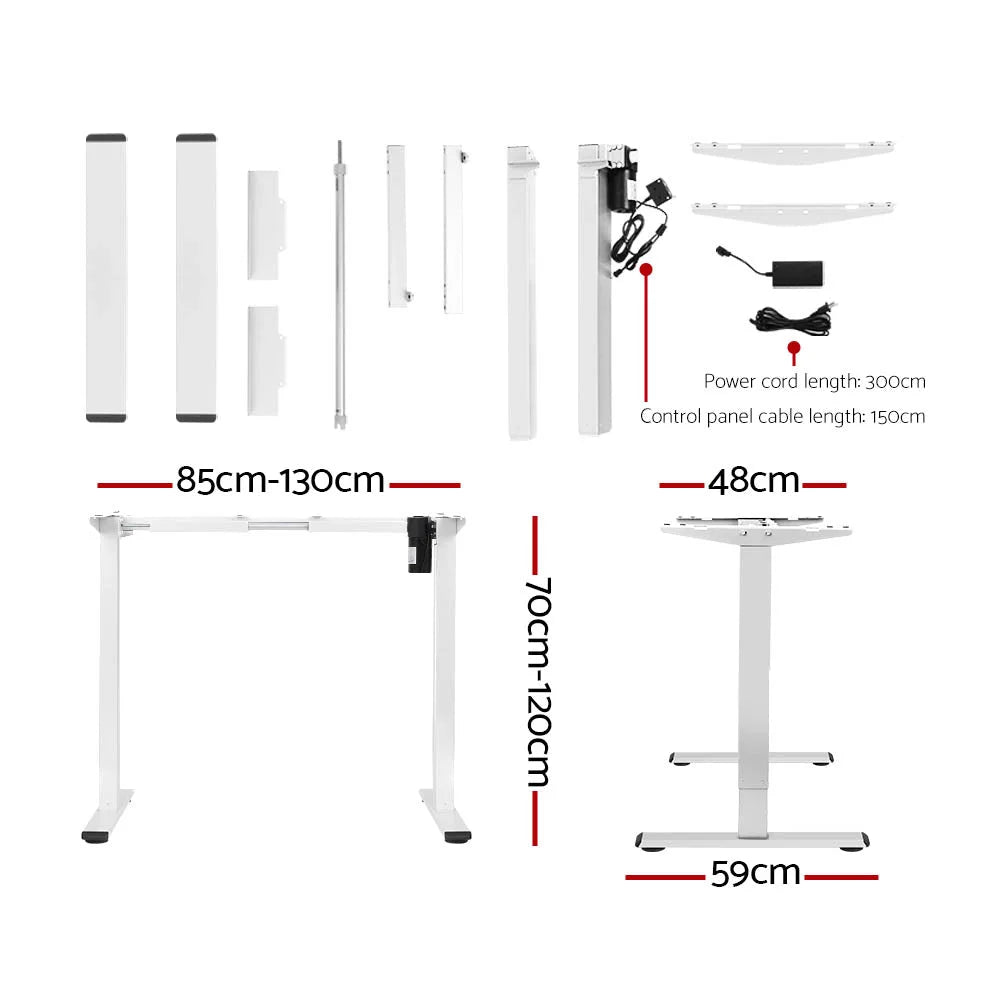 Standing Desk Motorized Sit-Stand 120CM - Black