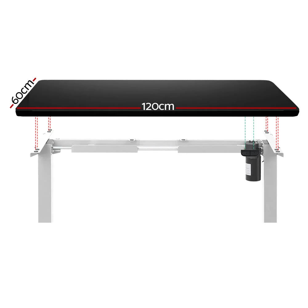 Standing Desk Motorized Sit-Stand 120CM - Black