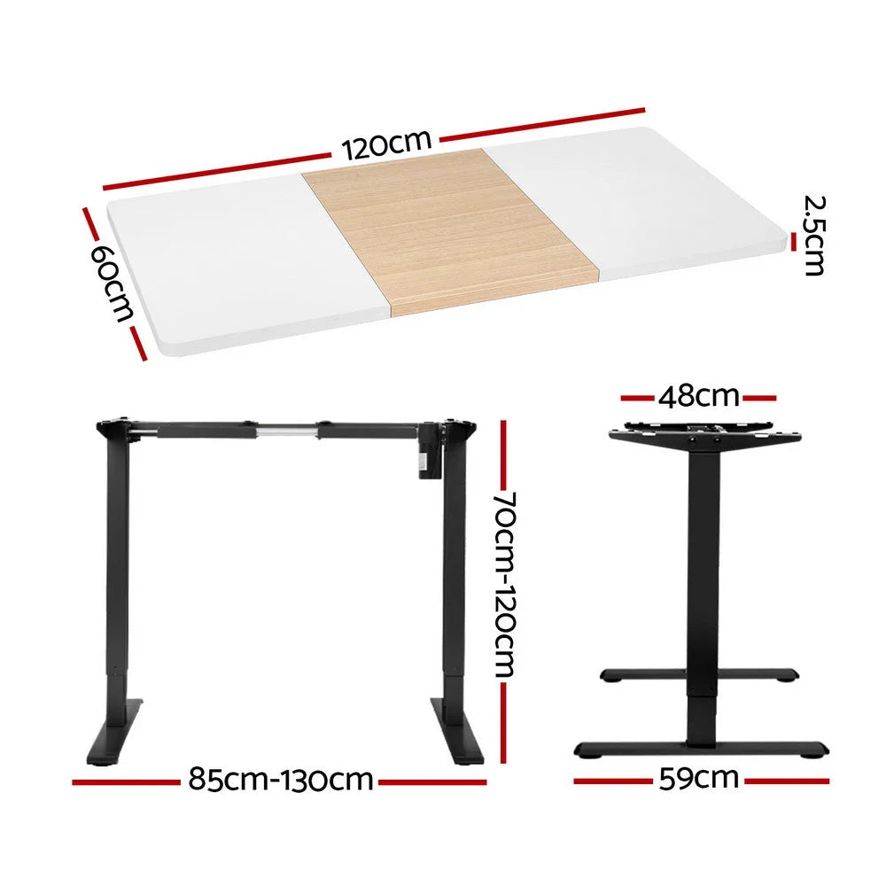 Standing Desk Motorized Sit Stand 120CM - Furniture