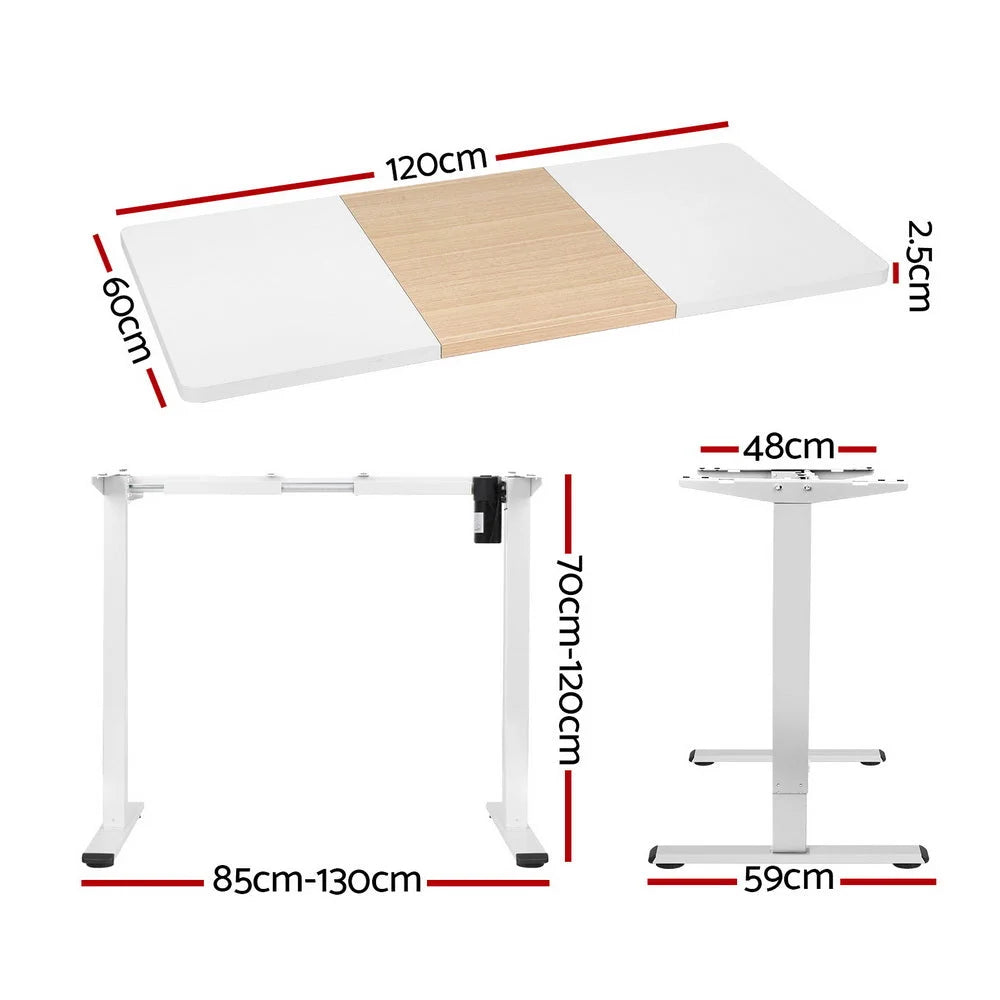 Standing Desk Motorized Sit Stand 120CM - Furniture