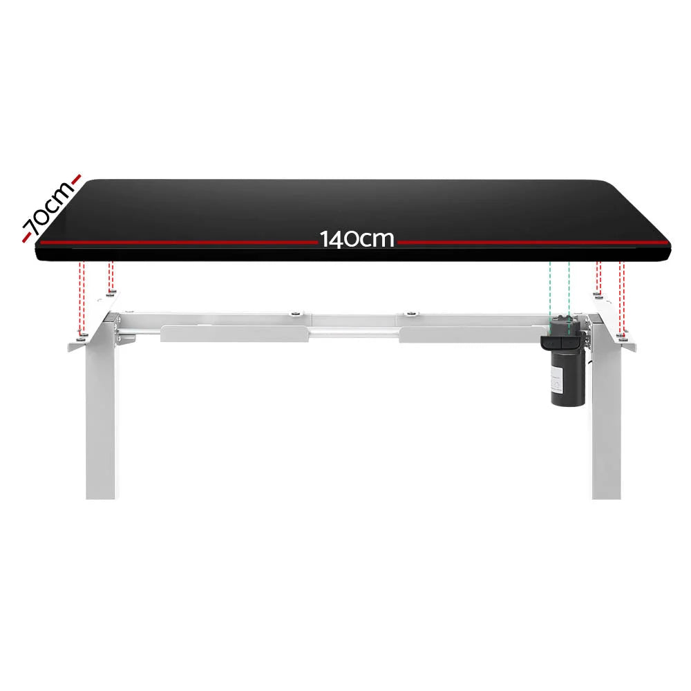 Standing Desk Motorized Sit Stand 140CM black 669