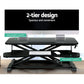 Laptop desk Standing Riser Height Adjustable Black 80CM