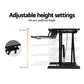 Standing Desk Riser Height Adjustable black 80cm 528