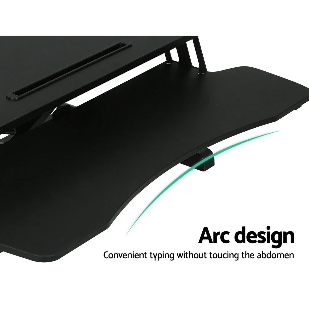 Standing Desk Riser Height Adjustable black 80cm 544