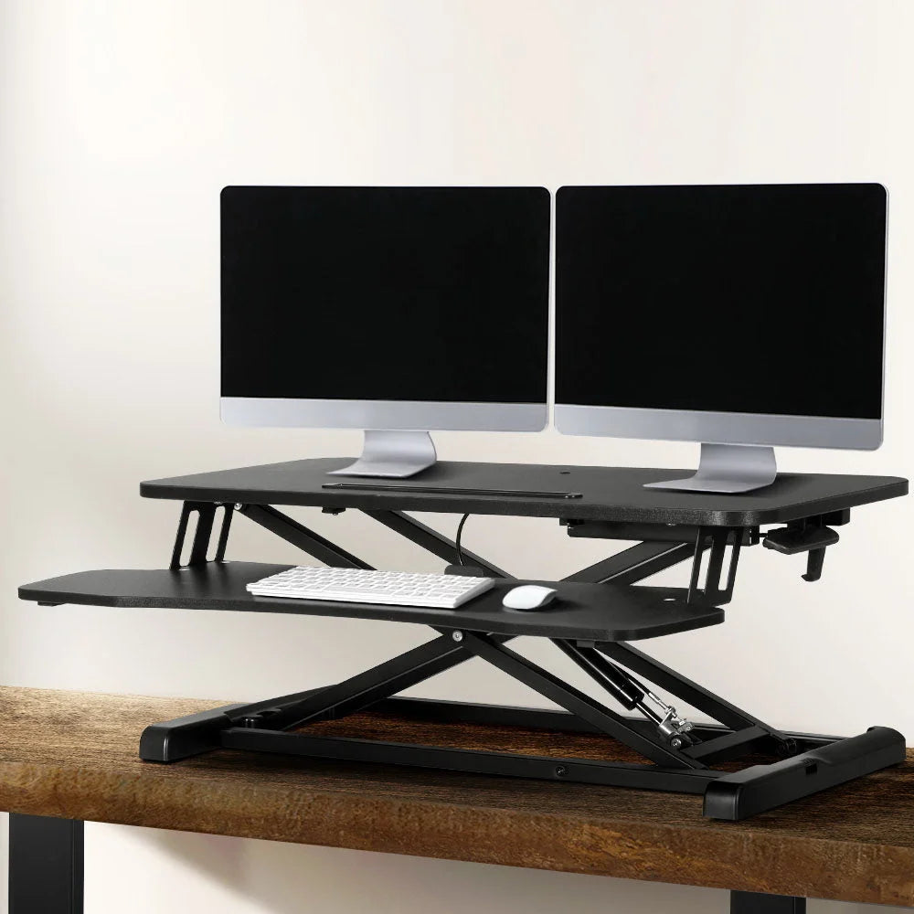 Standing Desk Riser Height Adjustable black 80cm 921