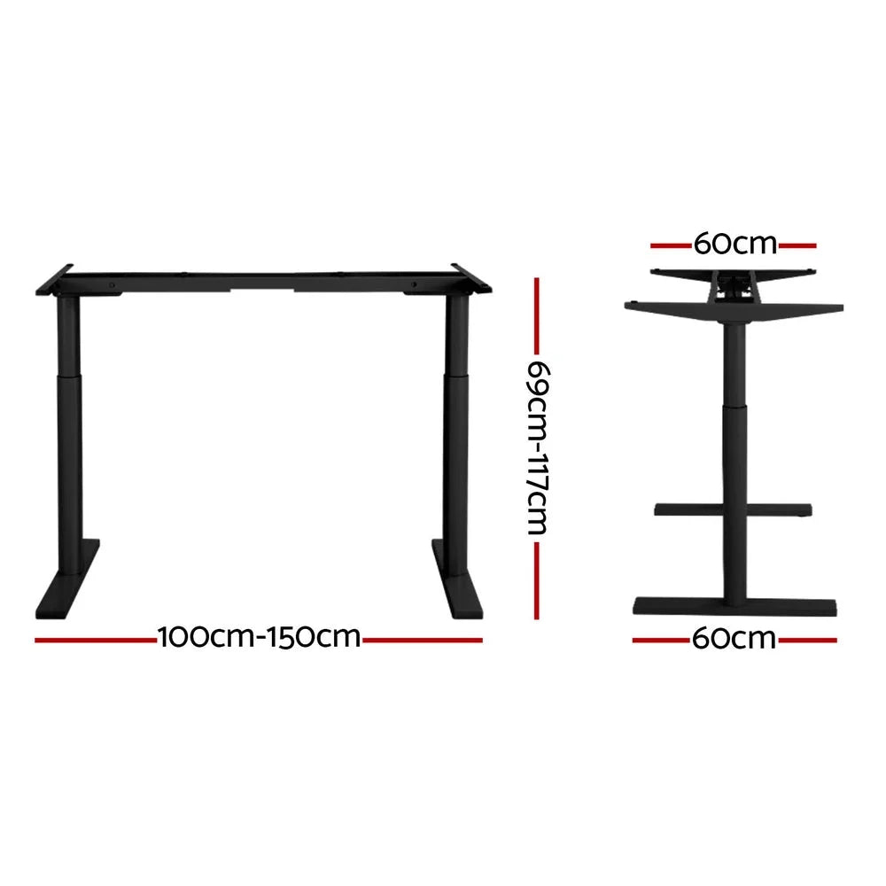 Standing Desk Sit-Stand Motorised Adjustable Frame Only
