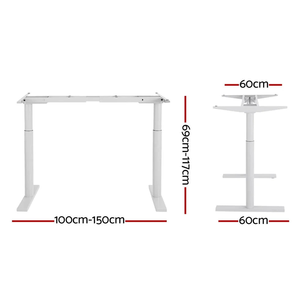 Standing Desk Sit-Stand Motorised Adjustable Frame Only