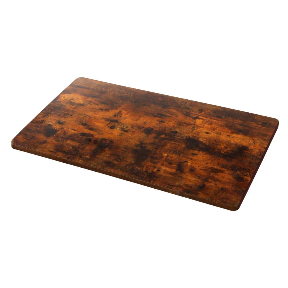 Brown 120cm desk with standing top rustic motorised