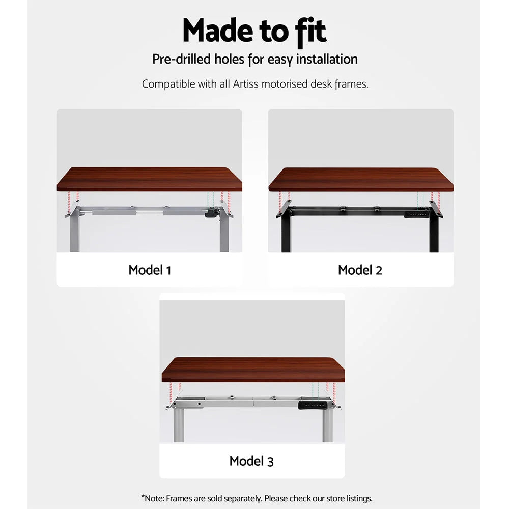 Standing Desk Top 140CM walnut 421