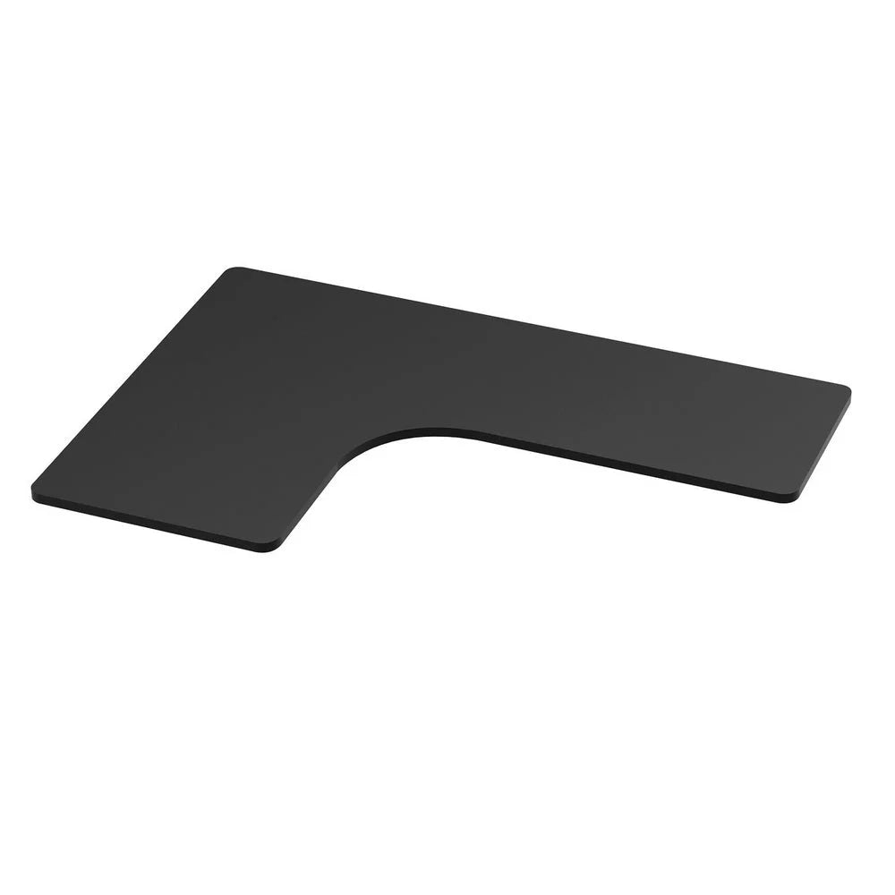 Standing Desk Top L-Shape Black 160CM - Furniture