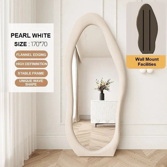 Standing Full-Length Mirror 1.7M Aesthetic Floor Mirror
