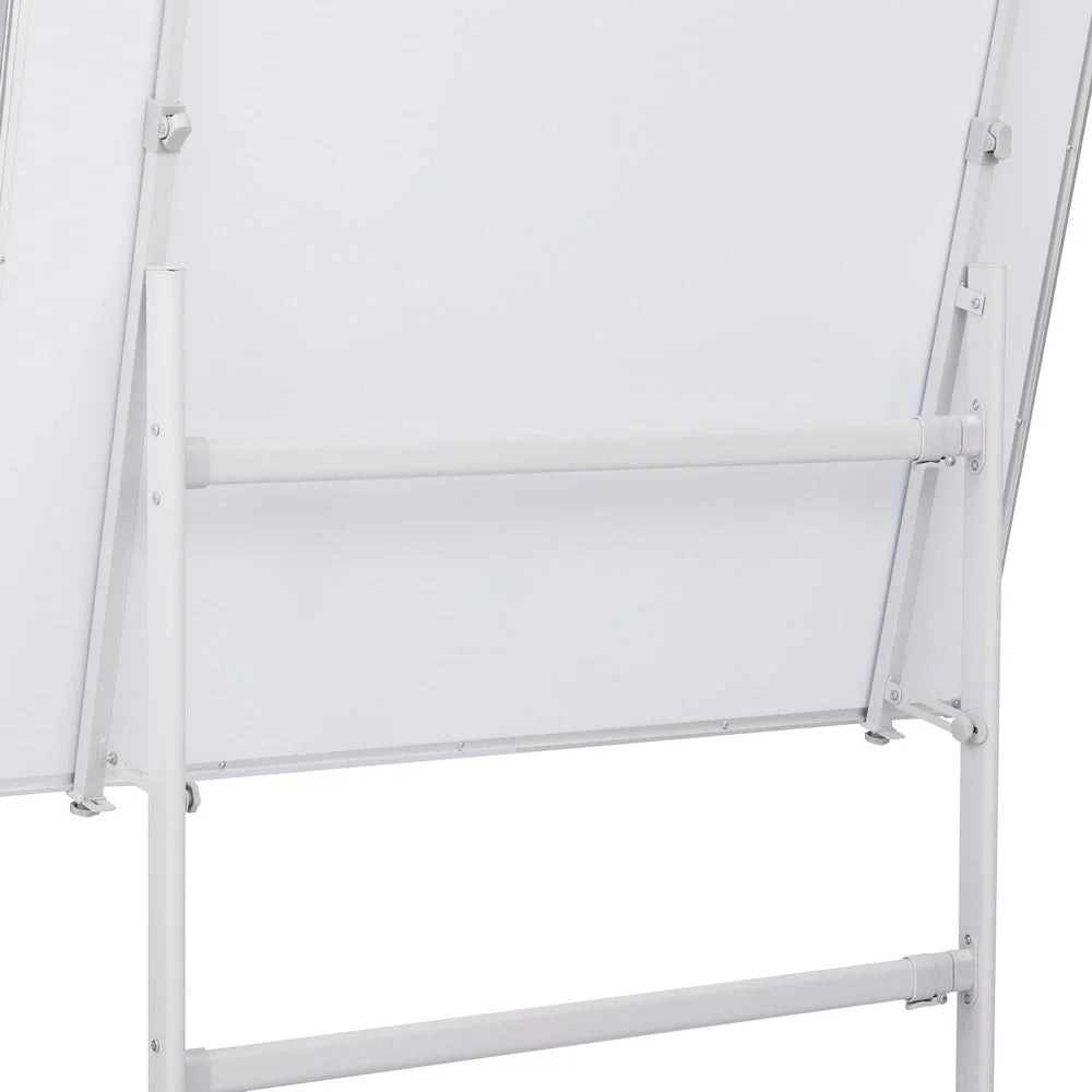 Standing Whiteboard 90x120cm with Wheels Magnetic Double Sided
