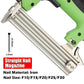 Staple gun straight with brass body and chrome handle