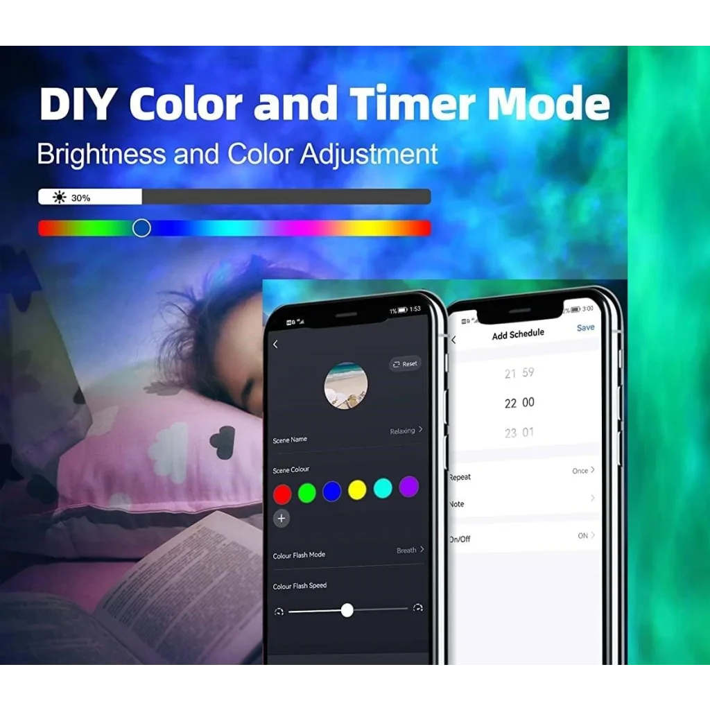 Star Projector Galaxy Light - Bedroom Smart Connected
