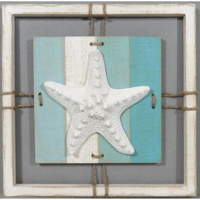 Starfish Sign Wall Art 38cm - Home & Garden > Wall Art > 3D