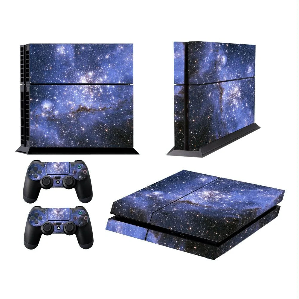 Starry Sky Design Protective Sticker For Sony Ps4 - Fashion Colour-1915197591382003712