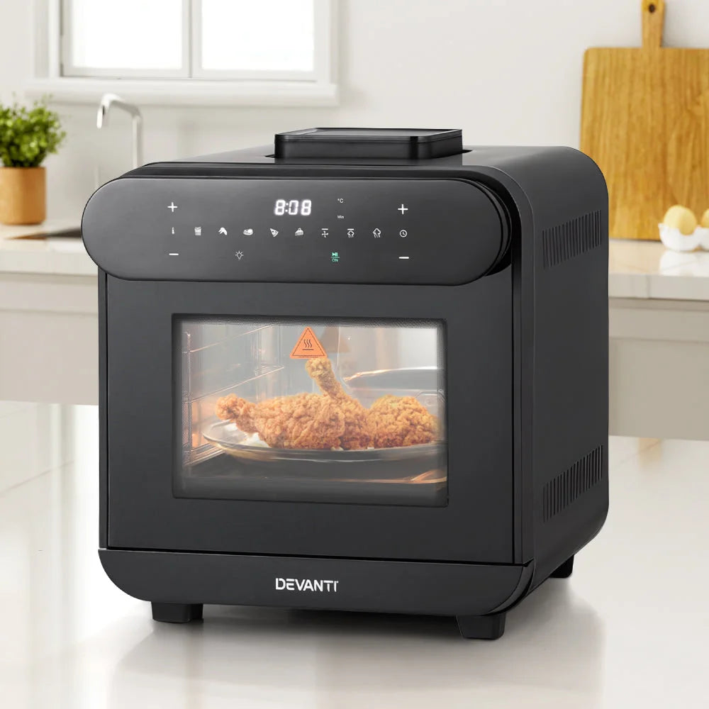 Steam Air Fryer Oven 15L with LCD Touch 1600W - Appliances