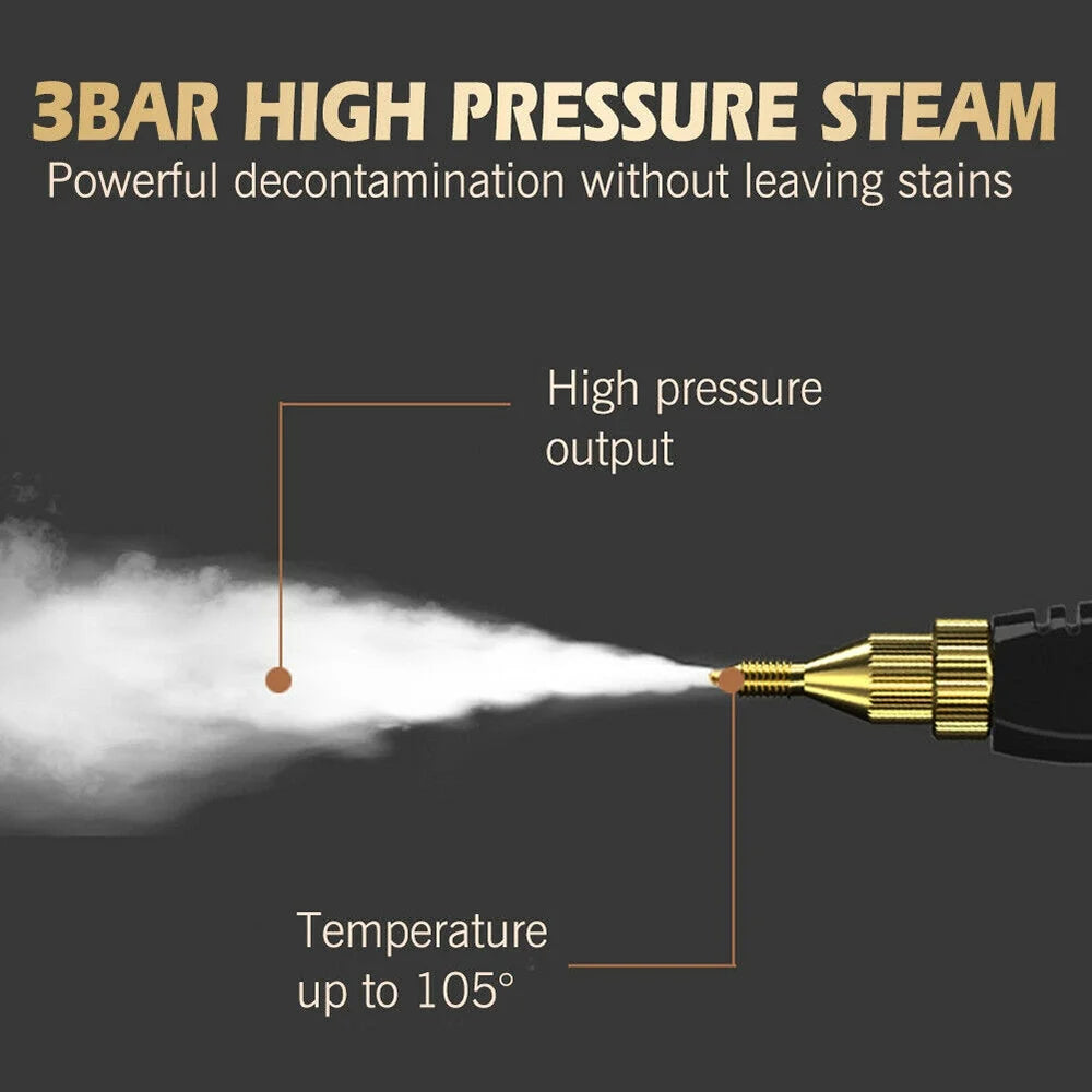 Steam cleaner high with attachment points and product body