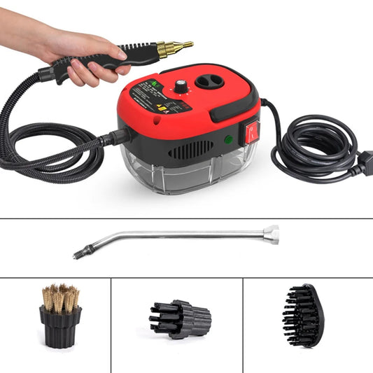 Steam cleaner high with tabletop context and item shape