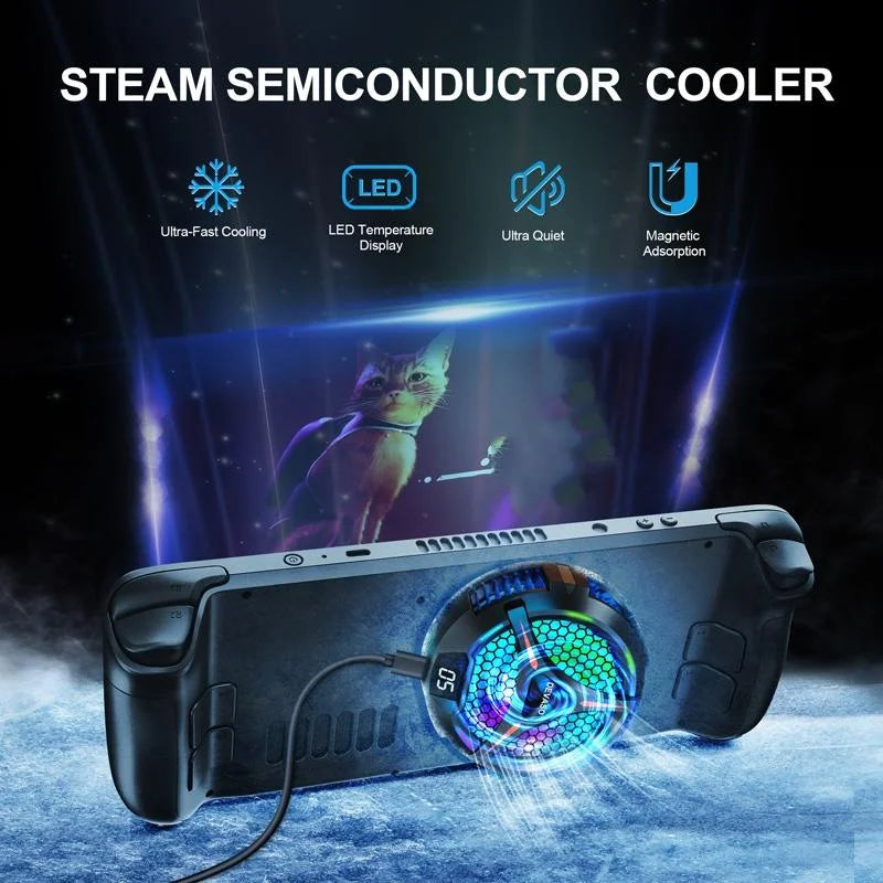 Steam Deck Oled Game Console With Digital Display And Metal Heat Sink-1915197599351181314