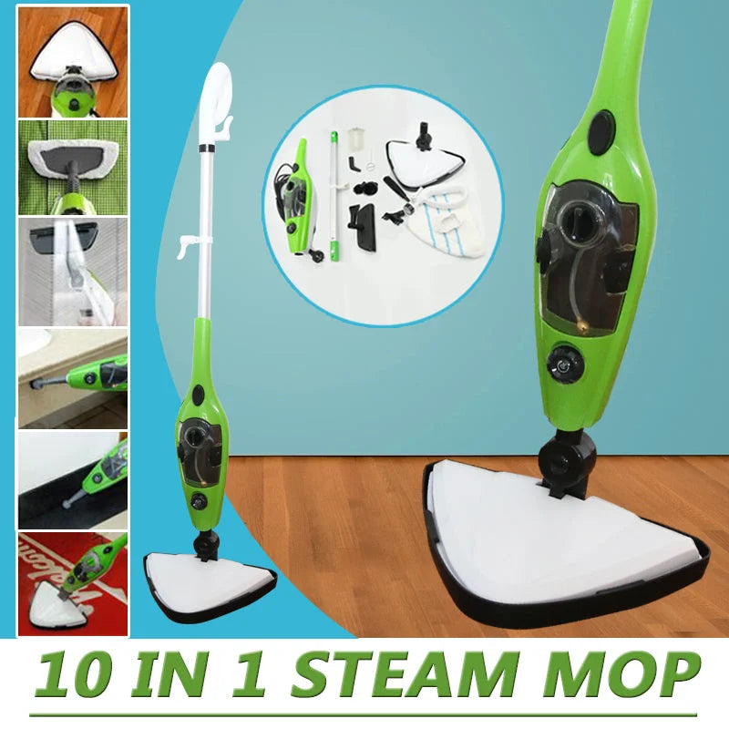 Steam Mop Cleaner 10 in 1 360 Degree Floor Steaming Kitchen