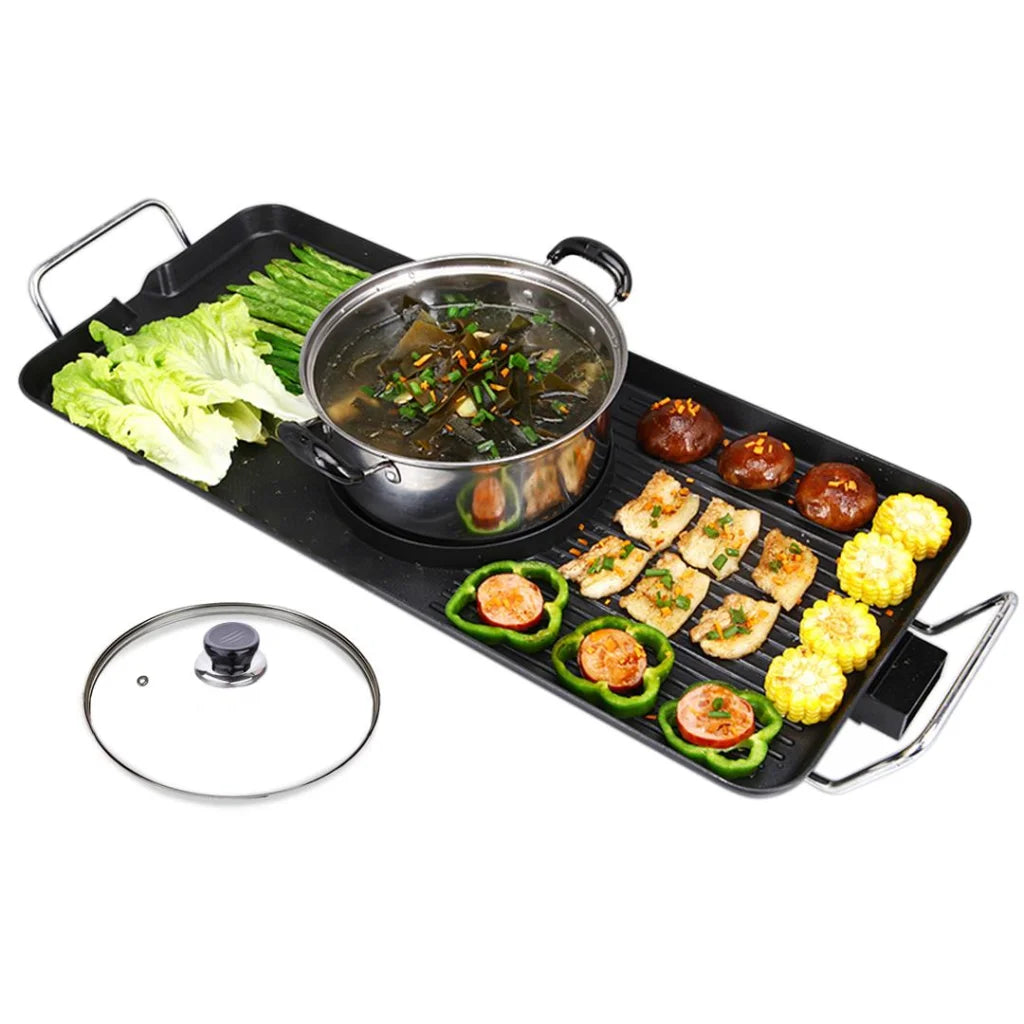 Steamboat Hot Pot Premium Asian Soup Maker Fondue Teppanyaki Grill