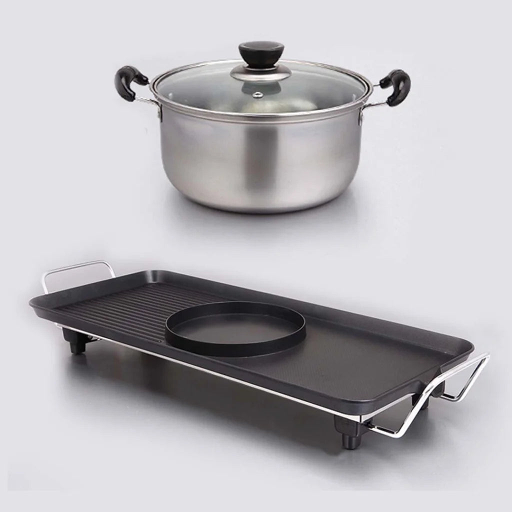 Steamboat Hot Pot Set Premium 2X Asian Soup Maker Fondue Teppanyaki Grill