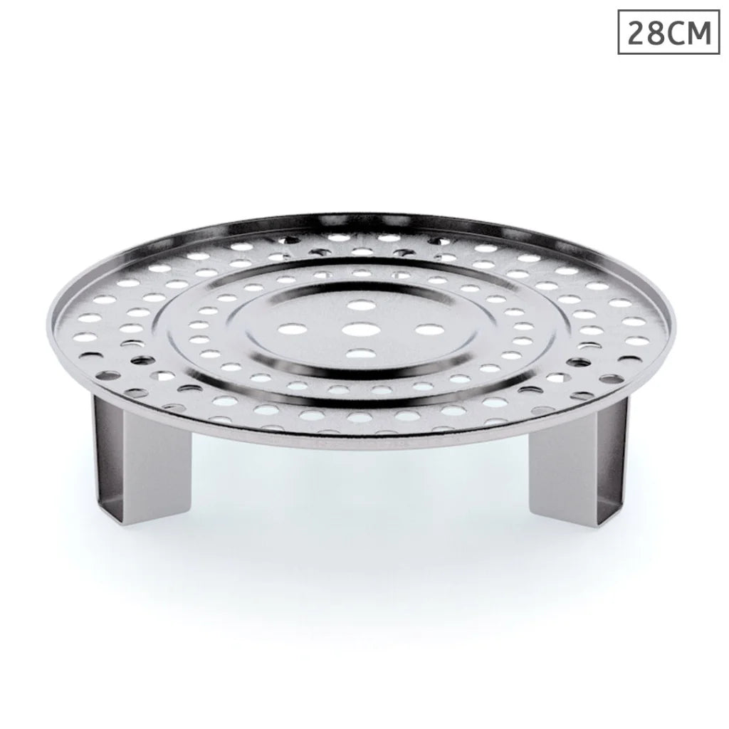 Steamer Insert Premium 28cm Stainless Steel Stock Pot Steaming Rack Tray