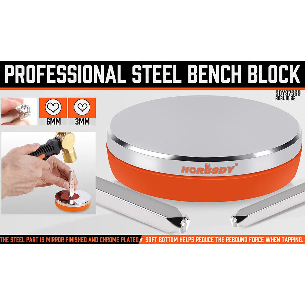 Steel Bench Block Jewelry Stamping Tool Mirror Polishing
