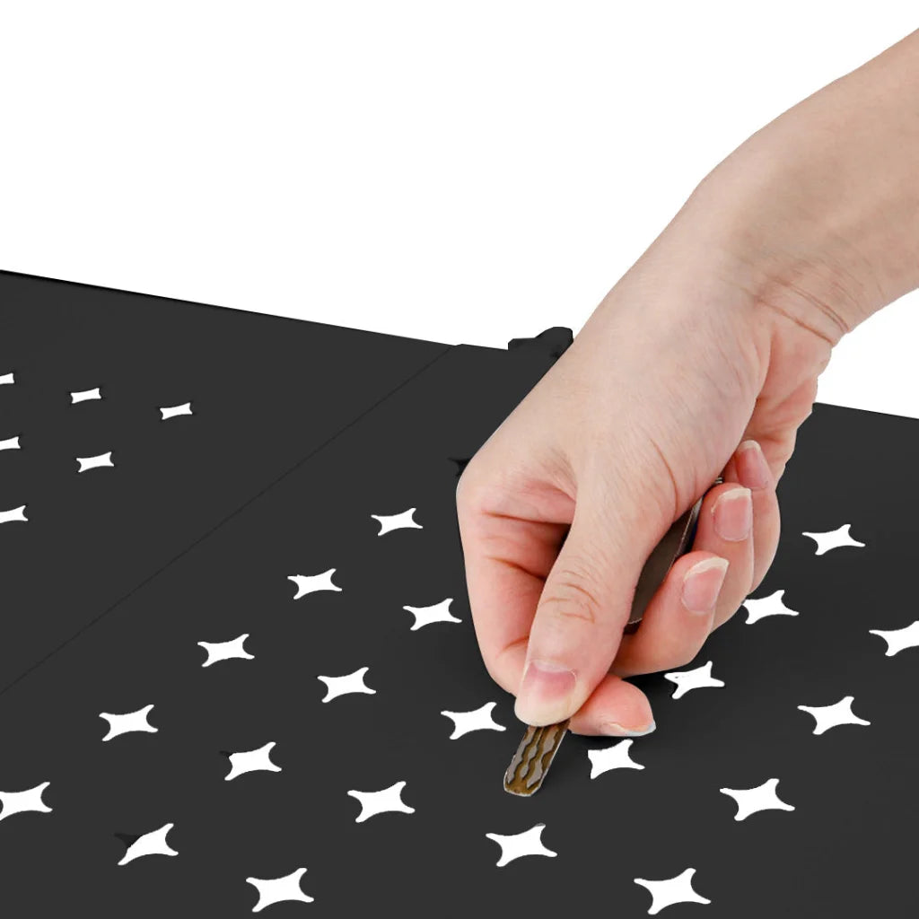 Steel Black Foldable Display Stand 4 Tier Multi-Functional Shelves Portable Storage Organizer with Wheels