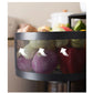 Steel Round Rotating Kitchen Cart 2X 4 Tier Multi-Functional Shelves Portable Storage Organizer with Wheels