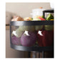 Steel Round Rotating Kitchen Cart 5 Tier Multi-Functional Shelves Portable Storage Organizer with Wheels