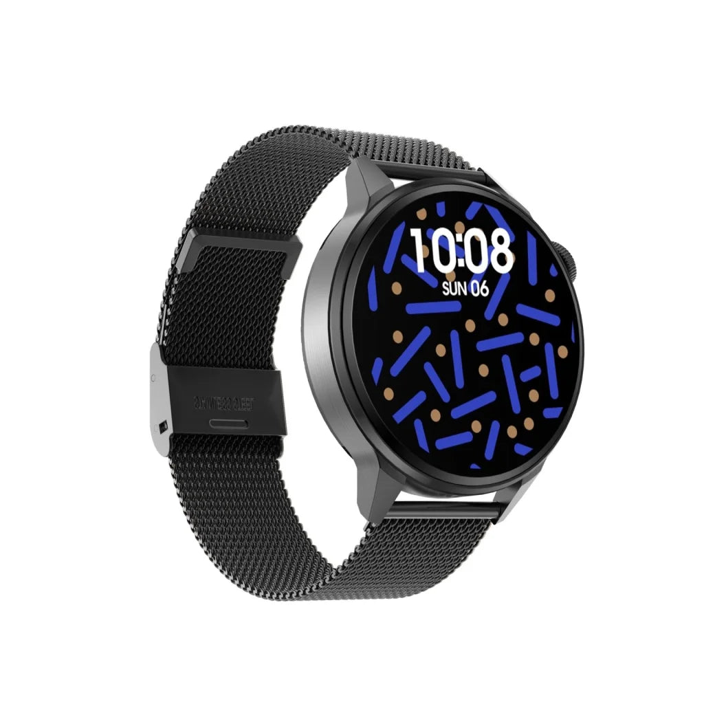 Steel Smart Watch With Colour Screen - Dt4 - Gold - Fashion