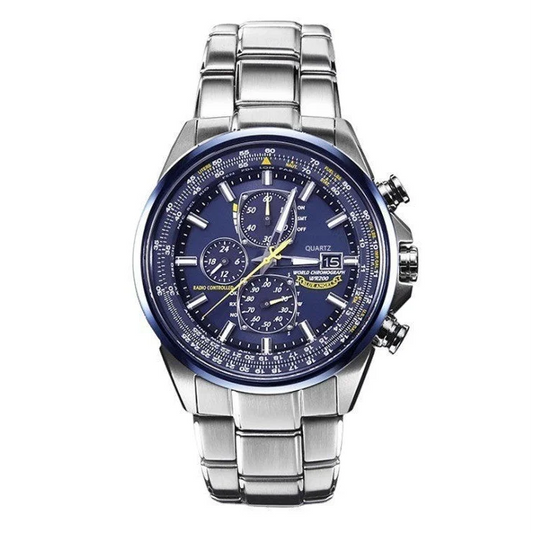 Steel strip blue surface Elegant Men s Quartz