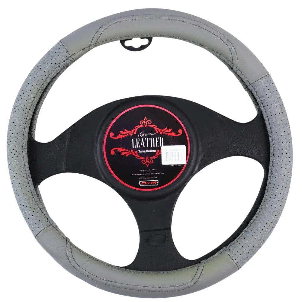 Steering Wheel Cover Oklahoma - Grey [Leather]