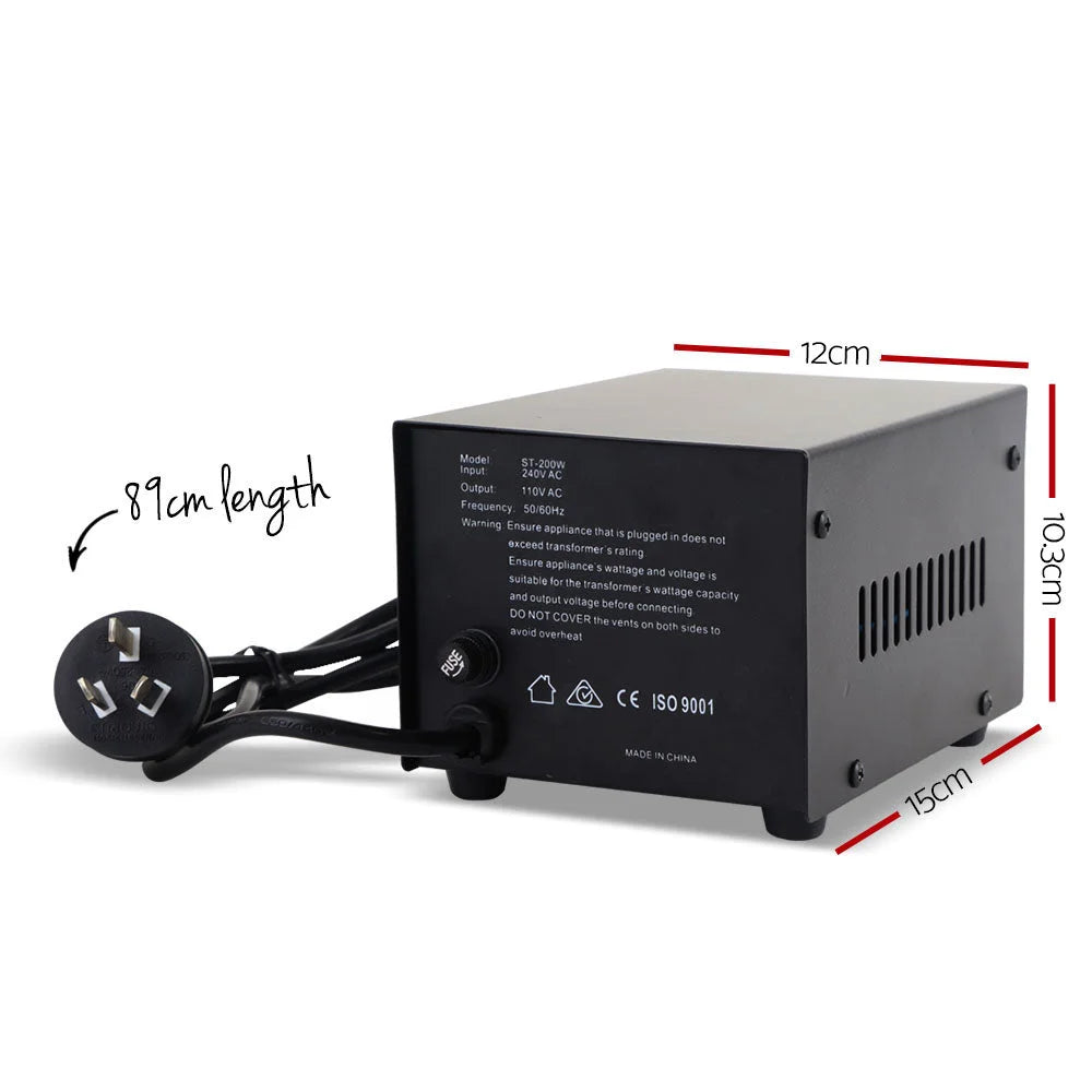 Step Down Transformer 200 Watt outdoor adventures 205