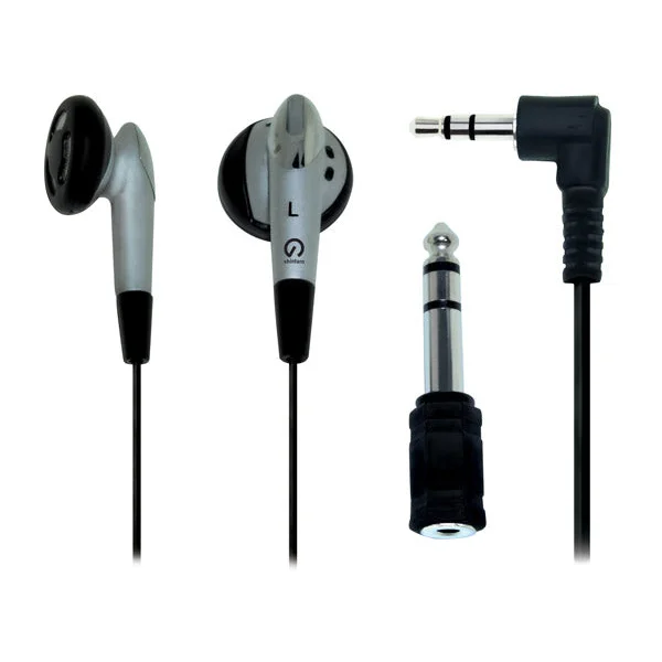 Stereo Earphone Kit with 3.5mm to 6.5mm Adapter