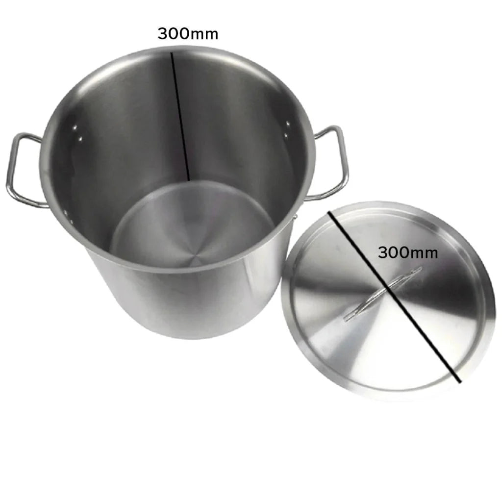 Stock Pot Premium 21L Thick Stainless Steel 18/10 Top Grade