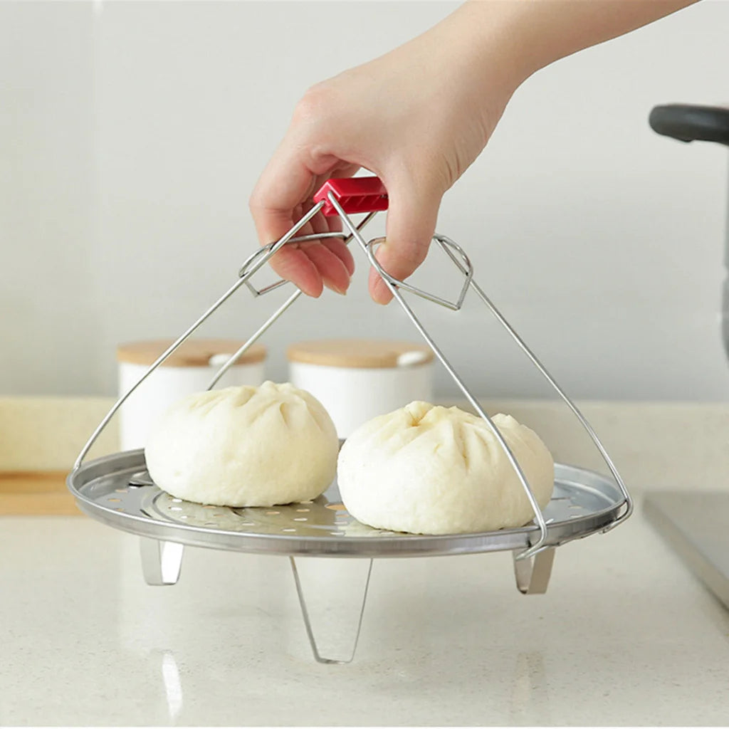 Stock Pot Premium 50L Stainless Steel with Two Steamer Rack Insert Tray