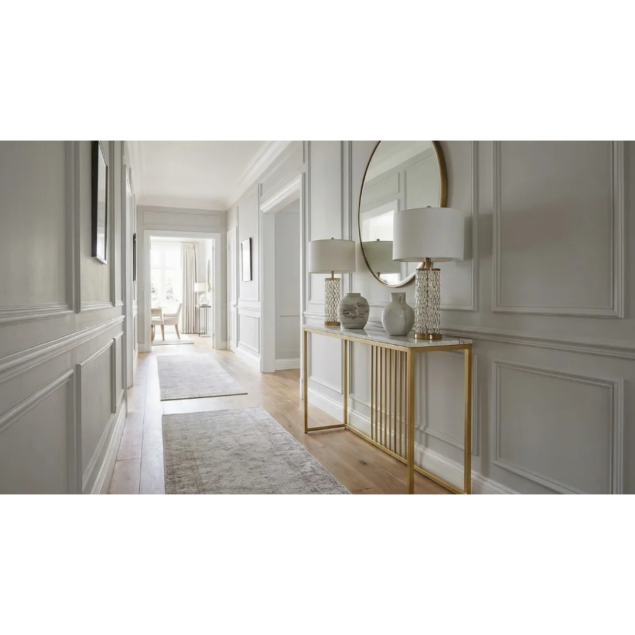 Stone Marble Console - Marble & Gold - Furniture